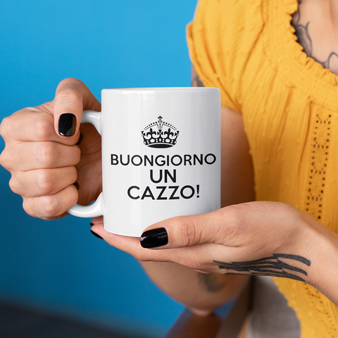 tazza Mug-buongiorno un cazzo