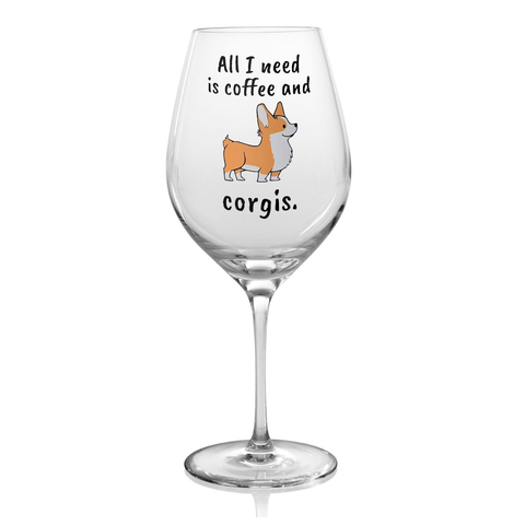 calice -all 1 need is coffee and corgis cani animali