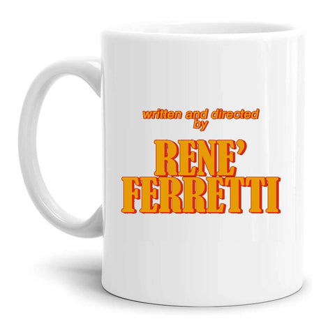 tazza Mug-scritto e diretto da rene ferretti divertente simpatica regalo mamma papa colleghi amici in ceramica per la colazione caffe o te copia