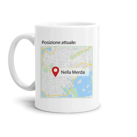 tazza Mug-posizione attuale nella merda
