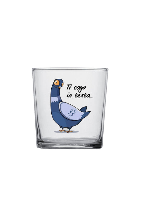 bicchiere -  ti cago in testa