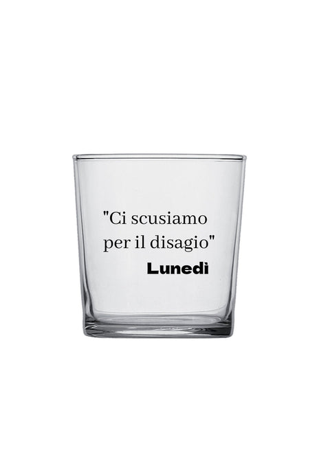 bicchiere - ci scusiamo per il disagio lunedi