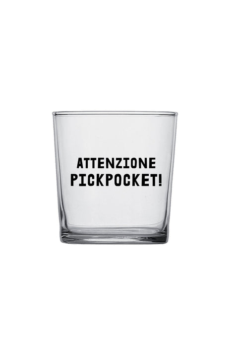 bicchiere - attenzione pickpocket
