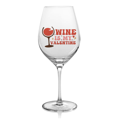 calice - wine is my valentine amore san valentino