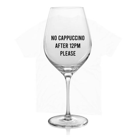 calice - no cappuccino after 12pm please