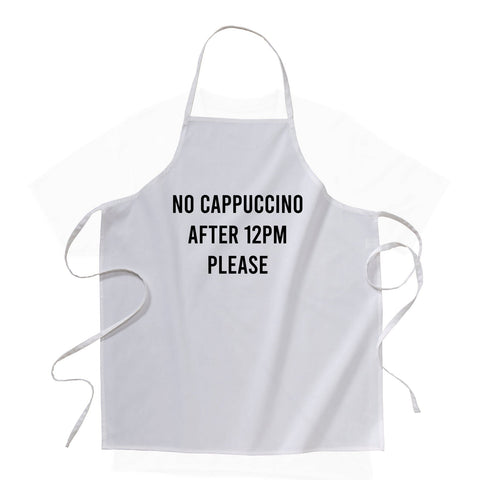 grembiule - no cappuccino after 12pm please