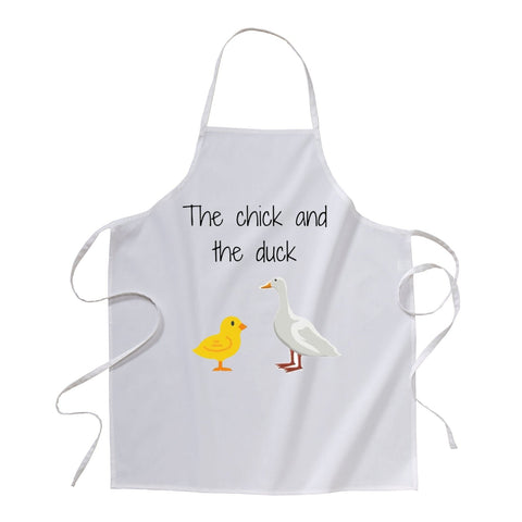 grembiule - papera e pulcino tje chick and the duck amici