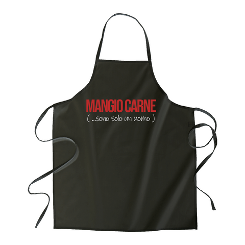 grembiule - mangio carne sono solo un uomo