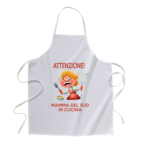 grembiule -attenzione mamma del sud in cucina