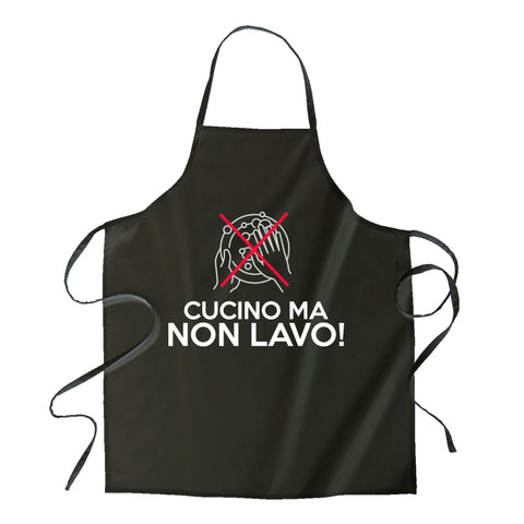 grembiule -cucino ma non lavo