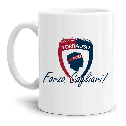 tazza Mug-cagliari torrausu serie a divertente simpatica regalo mamma papa colleghi amici in ceramica per la colazione caffe o te