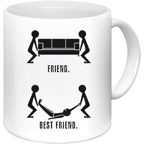 tazza Mug-amici e veri amici divertente simpatica regalo mamma papa colleghi amici in ceramica per la colazione caffe o te