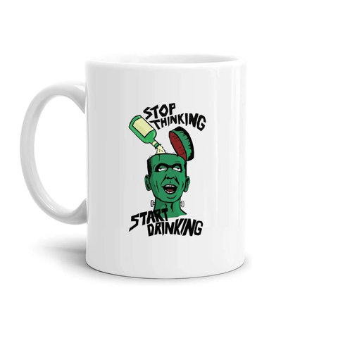 tazza Mug-basta pensare iniziamo a bere