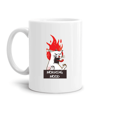 tazza Mug-umore mattutino morning mood gatto arrabbiato