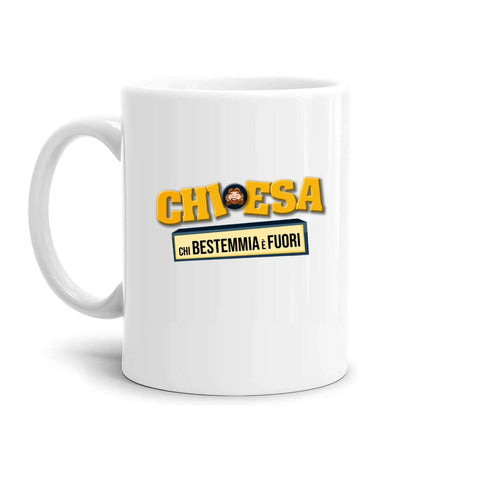 tazza Mug- chiesa chi bestemmia e fuori