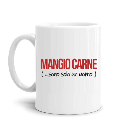 tazza Mug- mangio carne sono solo un uomo